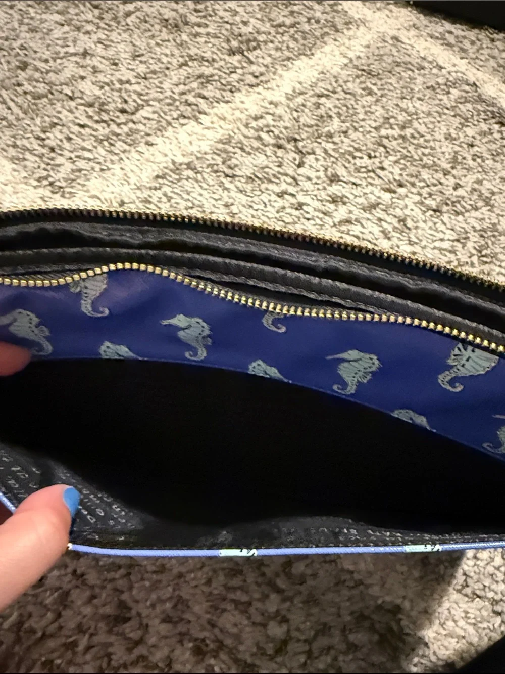 kate spade Blue Seahorse Pattern Tablet Sleeve